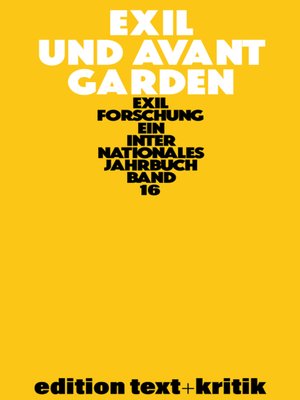 cover image of Exil und Avantgarden